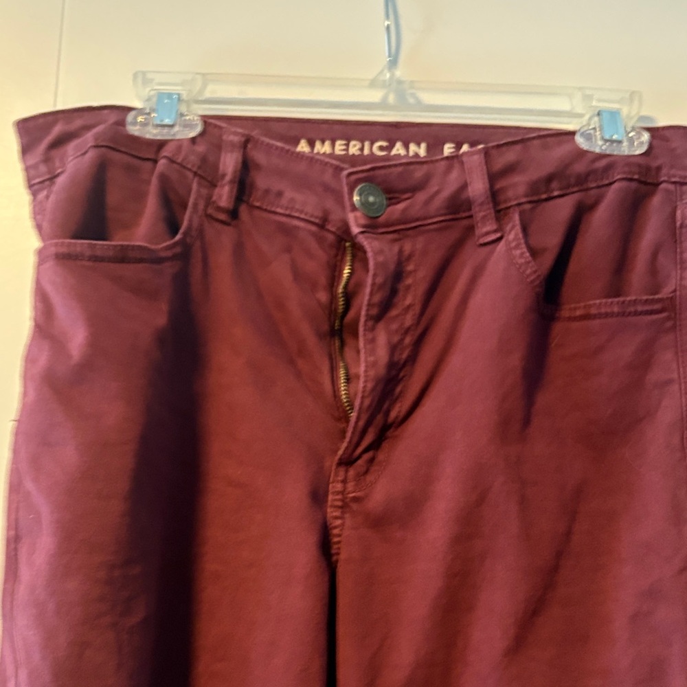 American Eagle Outfitters Burgundy Trousers - Picture 3 of 6
